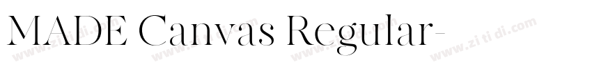 MADE Canvas Regular字体转换